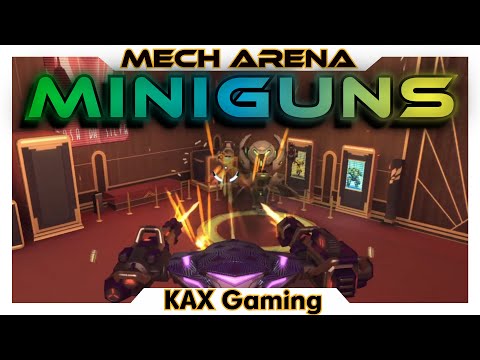 I tried MINIGUNS for the FIRST TIME with PANTHER and GUARDIAN - Mech Arena