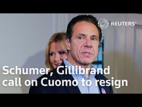 舒默、吉利布蘭德呼籲庫莫辭職 (Schumer, Gillibrand call on Cuomo to resign)