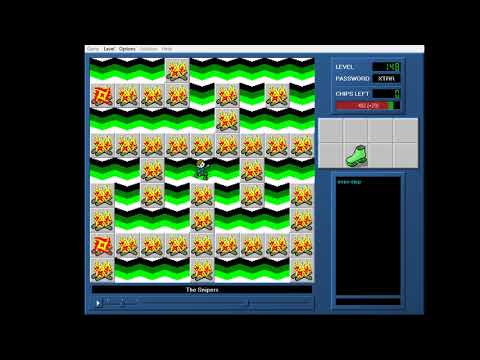 CCLP1 level 148 solution - 373 seconds