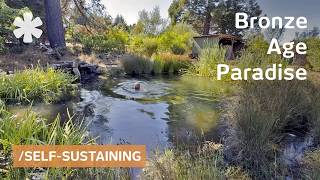 Turning suburban backyard into Bronze Age paradise: year-round food & natural lake