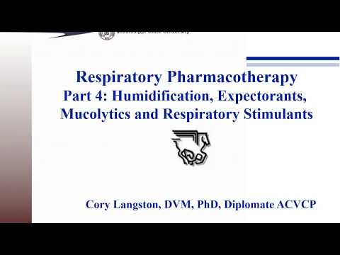 Respiratory Therapies, Part 4: Humidification and Expectorants
