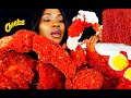 KING CRAB SEAFOOD BOIL MUKBANG HOT CHEETOS SEAFOOD MUKBANG ALFREDO CHEESE SAUCE ASMR EATING