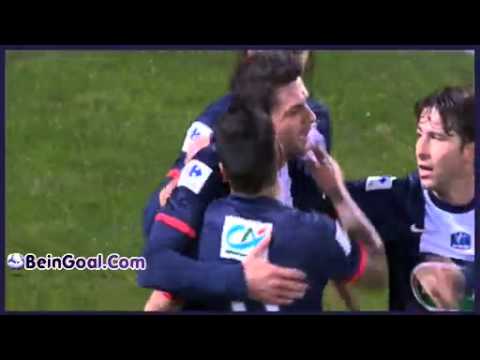 Goal Thiago Motta Brest PSG 2 5 Бест Псж 08 01 2014