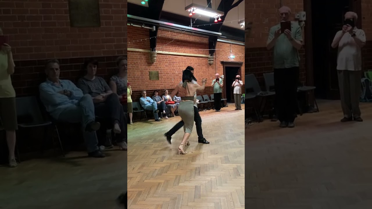 Roxane Camargo & Giuliano Calvimonet  after Class demonstration  - Barridas & fluidity