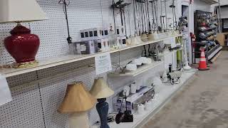 Hunting for vintage lights and fans in a Habitat Restore