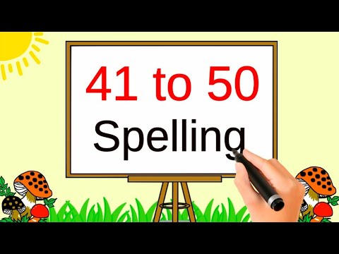 41 to 50 spelling | number names 41 to 50 in english | forty one to fifty  | counting 41 to 50 |