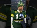 Aaron Rodgers thanks the Browns for keeping them in the playoffs? #shorts  #packers