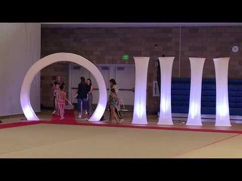 Clubs routine level 5 L.A. Cup 2019 rhythmic gymnastics