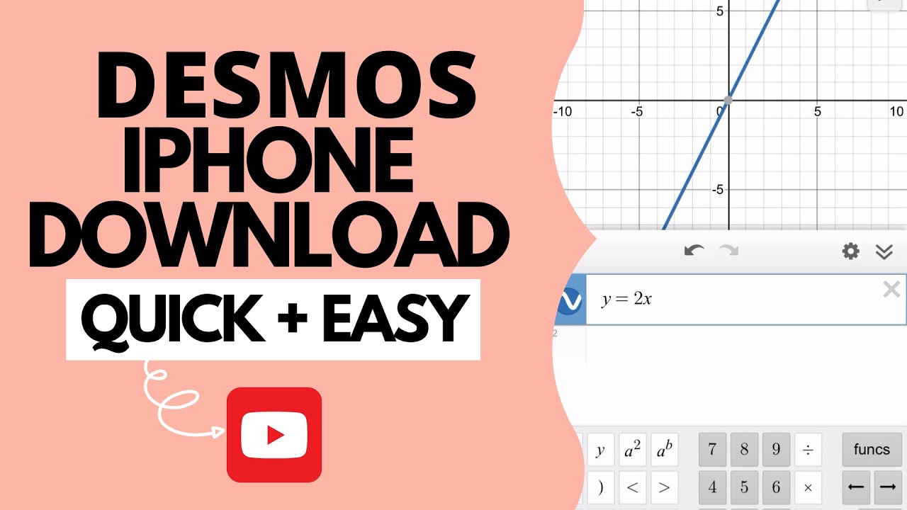 Desmos Graphing Calculator app on iphone