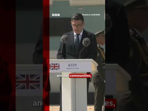 PM Burnham says UK will keep supporting Ukraine in Kyiv speech. #BBCNews