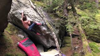 Video thumbnail de Stinkefinger, 7b+. Magic Wood