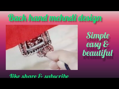 Back Hand Mehndi Design | Beautiful Mehndi Design | Trendy Mehndi Design by Nabila Mehndi Design