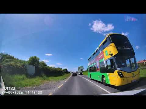 Backroads driving county Dublin.