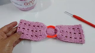 TIARA EM CROCHÊ SIMPLES E FÁCIL