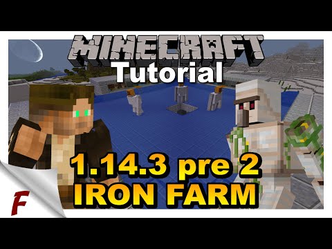 ✅ Minecraft Iron Golem Farm Tutorial Java 1.14.3 Farm DOES NOT WORK IN 1.14.1 or 1.14.2
