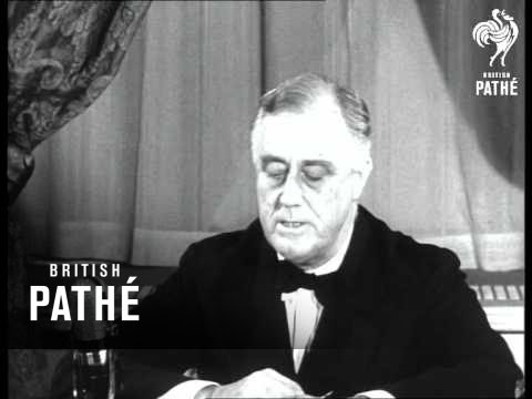Roosevelt Speaking About Cancer Of Nazis And Aid To Britain (1940)
