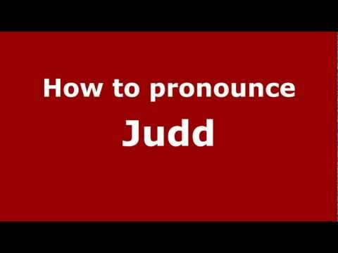 How to pronounce Judd