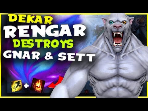 DEKAR | HOW TO BEAT GNAR TOP  + SETT JUNGLE AS RENGAR