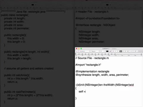 Learning Objective C For The iPhone - Module 1 - Converting Java to Objective-C - Part 1 of 3