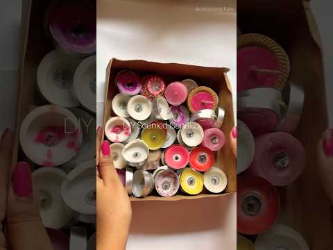 How to make scented candles | reuse old candle wax | #homemade #candles #scentedcandles