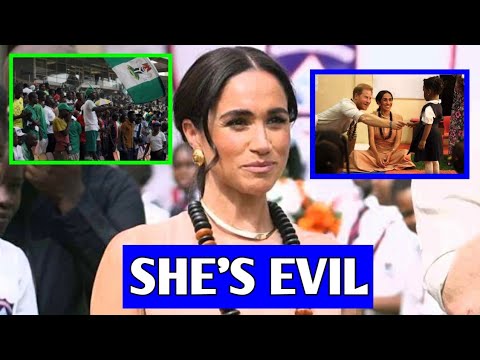Nigerian Crowd Goes Wild On Meghan As She MOCKED 5Yr Old Schoolkid With Autism DurX Visit To Nigeria