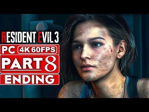 RESIDENT EVIL 3 REMAKE ENDING Gameplay Walkthrough Part 8 [4K 60FPS PC] - No Commentary