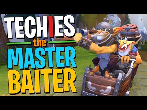 Techies the Master Baiter - DotA 2 Funny Moments
