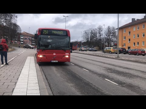 Resa med buss 751 från Polhemsgatan till Södertälje C