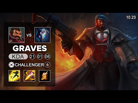 Graves vs Kindred Jungle - KR Challenger Patch 10.23