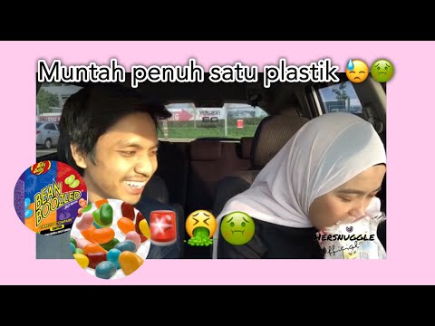 Bean boozled challenge with him throwing up a whole plastic bag 🤮