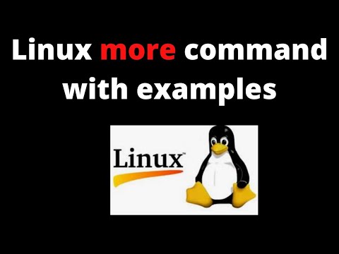 8 Linux Tutorials Linux More Command With Examples