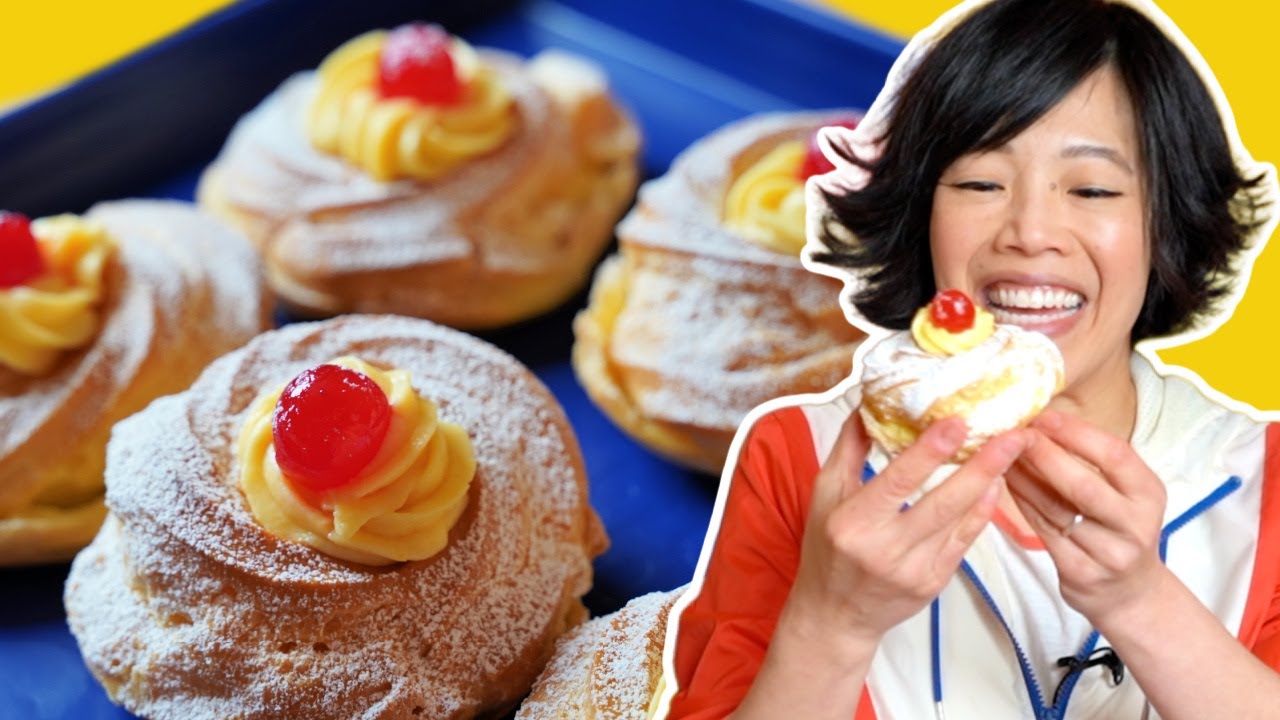 Homemade Cream Puffs 🇮🇹 St. Joseph's Day -- Zeppole di San Giuseppe