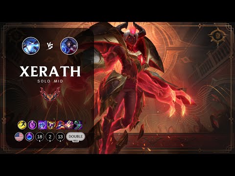 Xerath Mid vs Ahri - NA Grandmaster Patch 13.12
