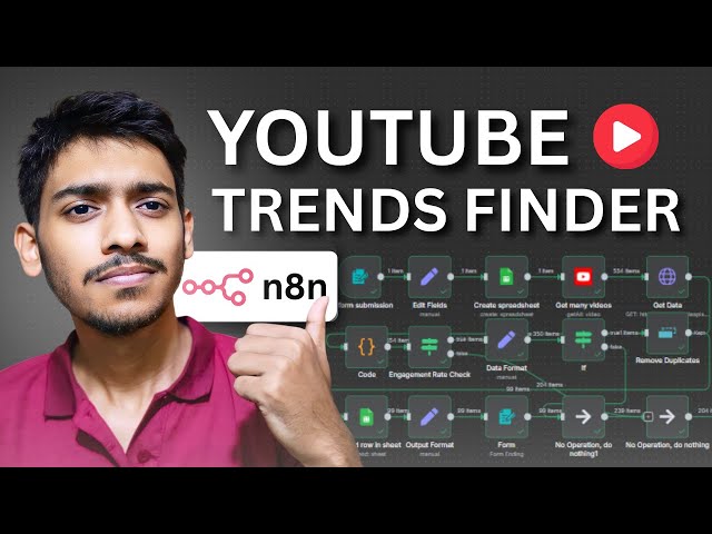 I Built a YouTube Trends Finder Agent in n8n