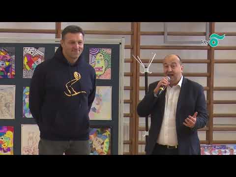 Kiss Gergely olimpiai vízilabdázó látogatott el a Feszty iskolába