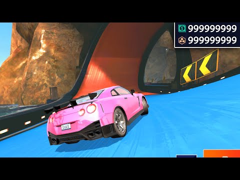 Car Stunt Races: Mega Ramps - NISSAN GTR  stunts! - Unlimited Money Mod APK - Android Gameplay #12