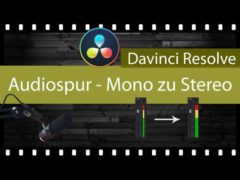 Davinci Resolve 19 - Mono Audio in Stereo Audio umwandeln. Ganz einfach in Fairlight!