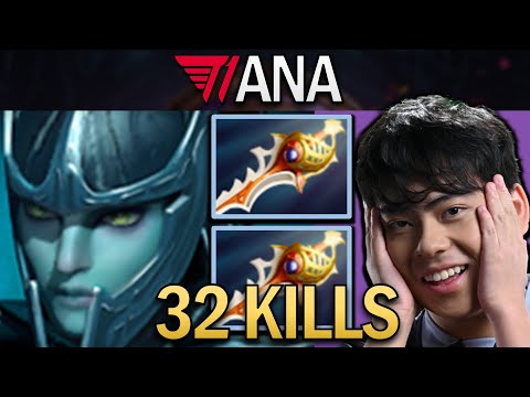 Phantom Assassin Dota 2 7.32 Gameplay T1.Ana with 32 Kills and Double DR #dota2 #dota2gameplay