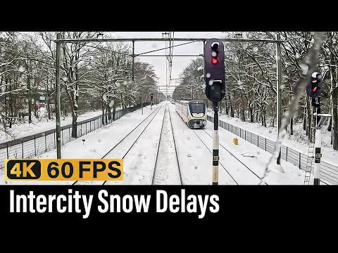 Train Cab Ride NL / Intercity Snow Delays / Amersfoort - Utrecht - Den Bosch / ICM & VIRM / Jan 2026