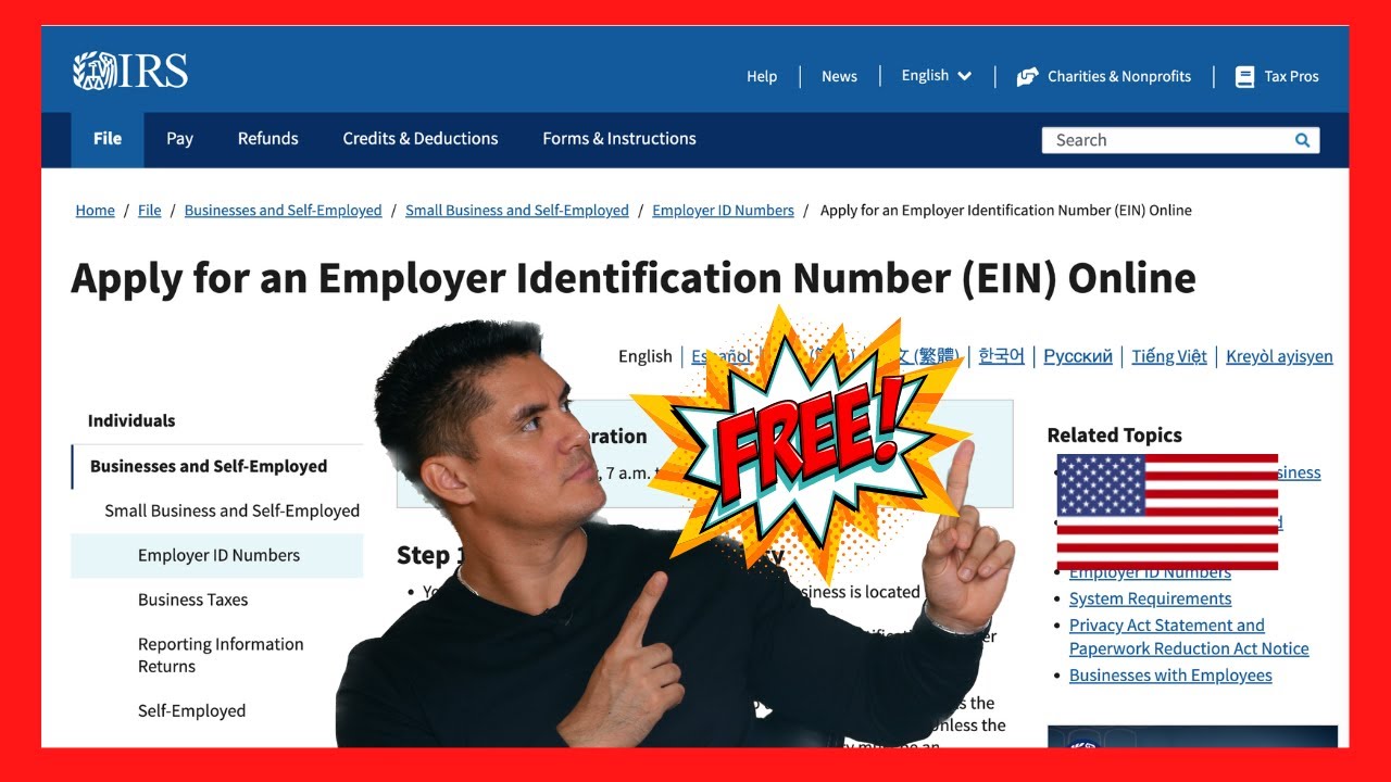 🔴 Solicite o EIN da sua LLC "FREE" nos ESTADOS UNIDOS 🇺🇸 em APENAS 7 Dias!!