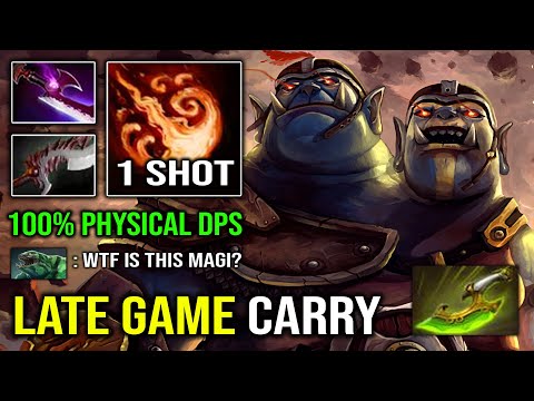 Who Said Ogre Magi is a Support | WTF Silver Edge Basher 100% Perma Stun Brutal Physical DPS Dota 2