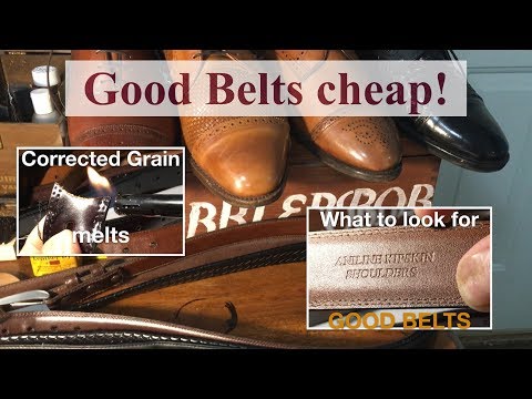 High vs Low Quality Belts & How to get 'em cheap!