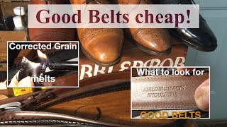 High vs Low Quality Belts & How to get 'em cheap!