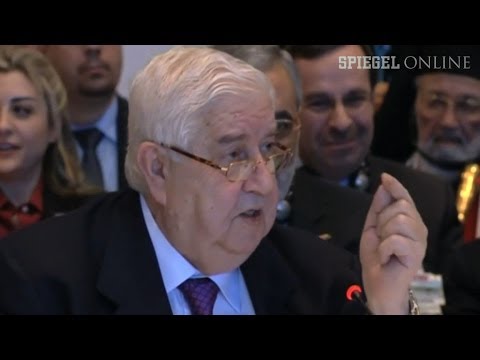 Friedenskonferenz: Syriens Außenminister provoziert mit überlanger Rede | DER SPIEGEL
