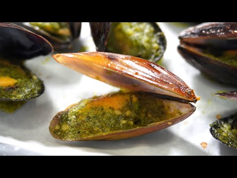 Delicious Mussels au Gratin UNDER 10 minute!