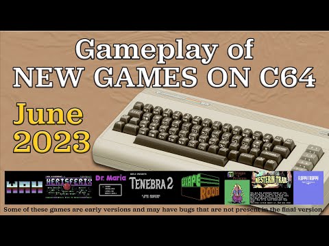 Gameplay of New C64 Games, June 2023