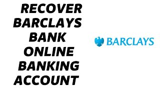 Reset Password | Barclays Bank | Recover Online Banking Account | barclays.co.uk reset password
