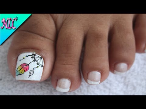 DECORACIÓN DE UÑAS PARA PIES ATRAPASUEÑOS♥ – DREAM CATCHER NAIL ART – NLC
