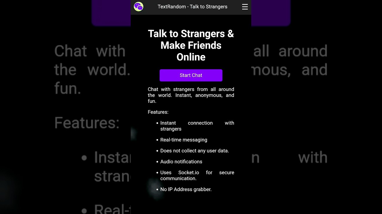 Talk to Random Strangers Online Website | Textrandom #webdevelopment #socketio #nodejs #javascript