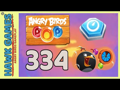 Angry Birds Stella POP Bubble Shooter Level 334 - Walkthrough, No Boosters